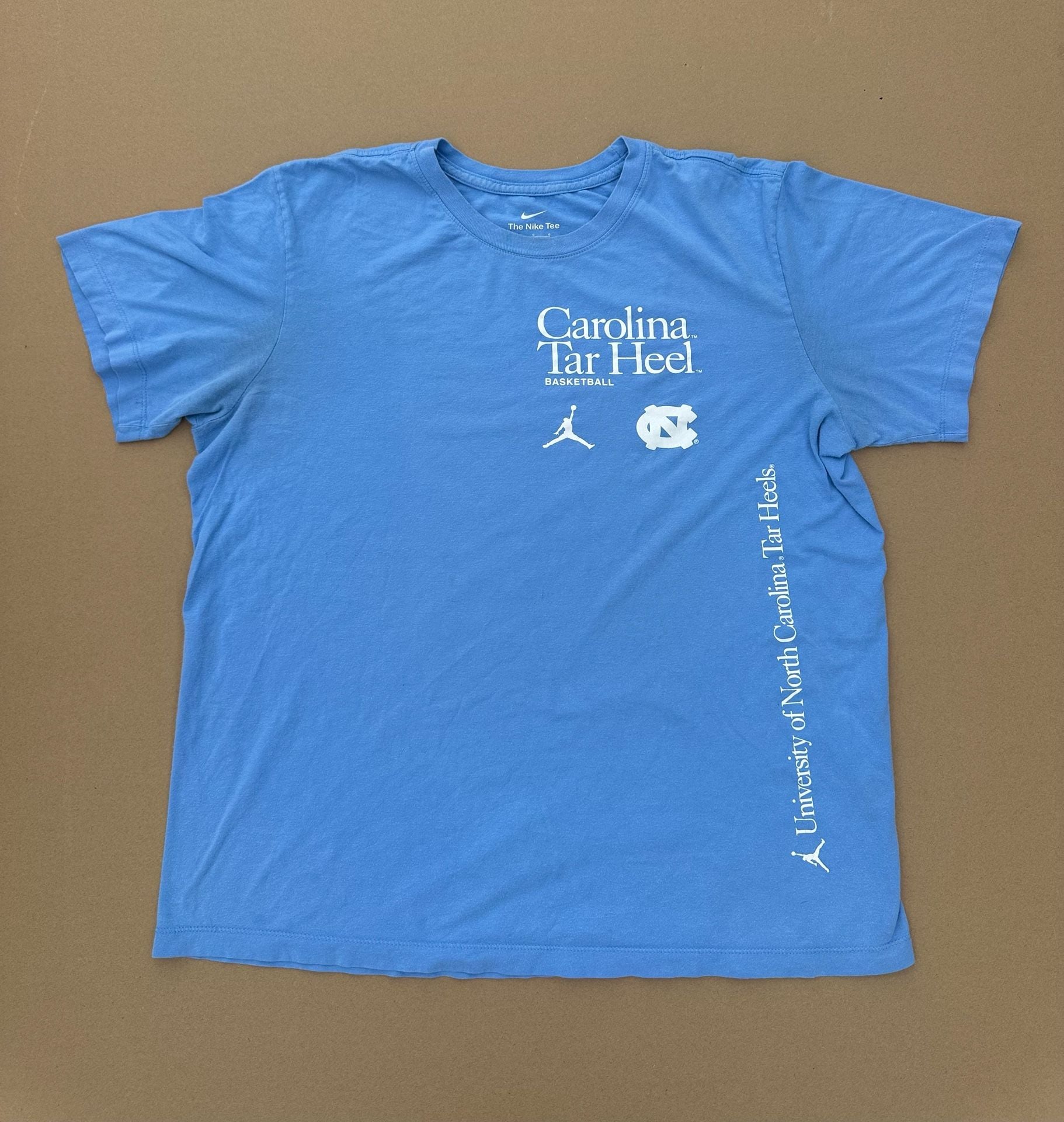 Jordan Brand Mens Unc Carolina Basketball Culture Graphic TShirt Large